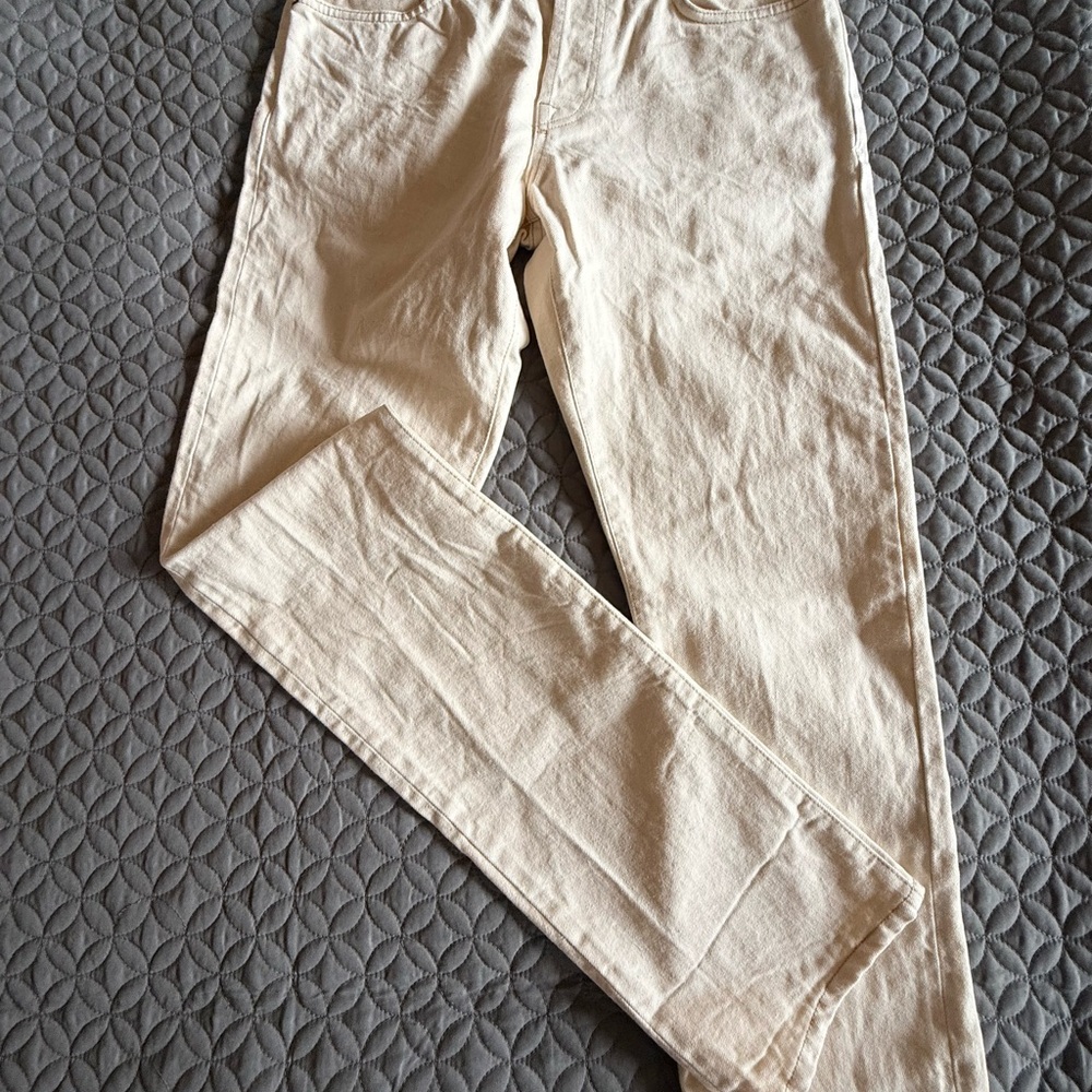 Cream Skinny Jeans